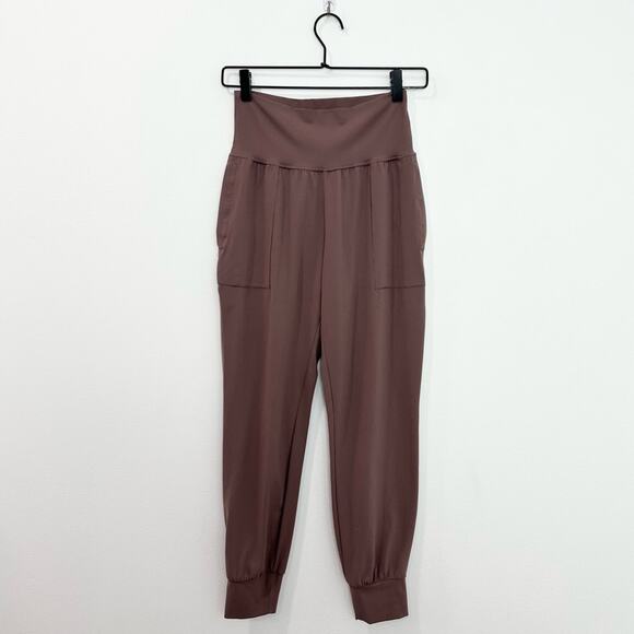 Athleta Salutation High Rise Jogger Mauve Pink size XS Yoga Athletic - Picture 2 of 9